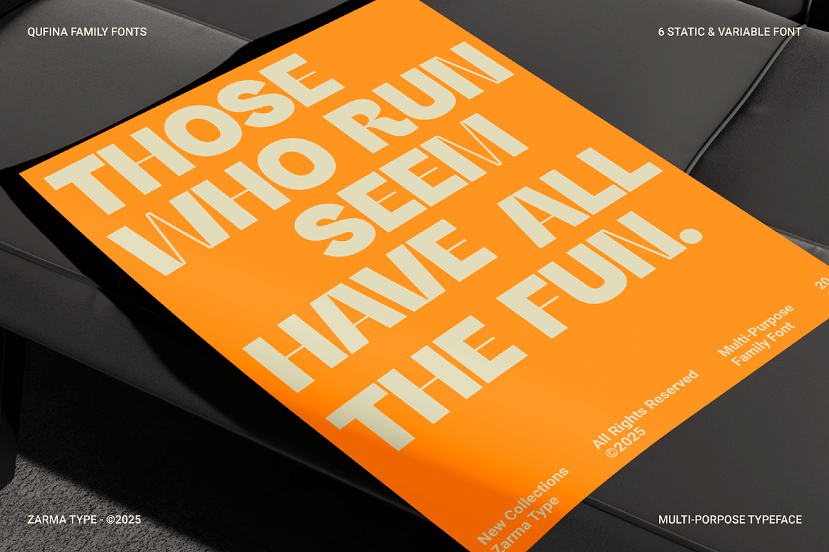 Qufina - Modern Sans Serif Font, a Sans Serif Font by Zarma Type (Photo 11 of 14)