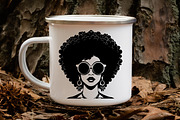 Afro Girl SVG Bundle of 24 Files, a Person Illustration by VectorMarketplace (Thumbnail 6 of 9)