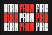 Burned - Modern Sans Serif Font, a Sans Serif Font by Pian45 Studio (Thumbnail 3 of 8)