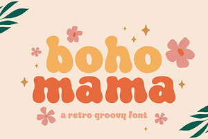 Boho Mama - Retro Groovy Font