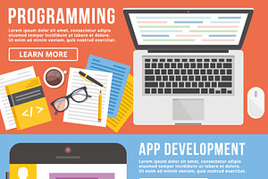 Programming, App Development Banners