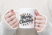 Merry Christmas Light Png, an Illustration by Watercolor design (Thumbnail 4 of 6)