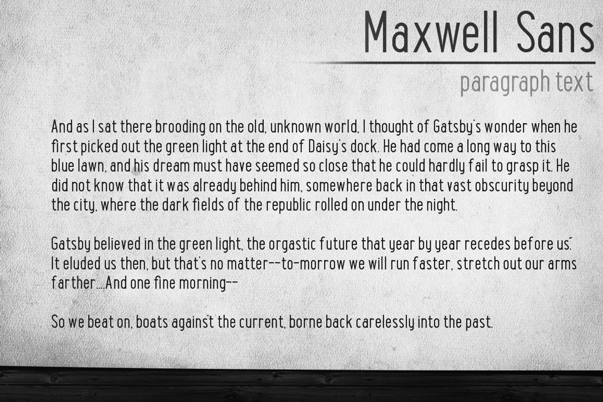 Maxwell Sans ALL preview 5