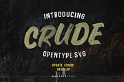 Crude OpenTypeSvg  UPDATE, a Sans Serif Font by maghrib (Thumbnail 1 of 8)