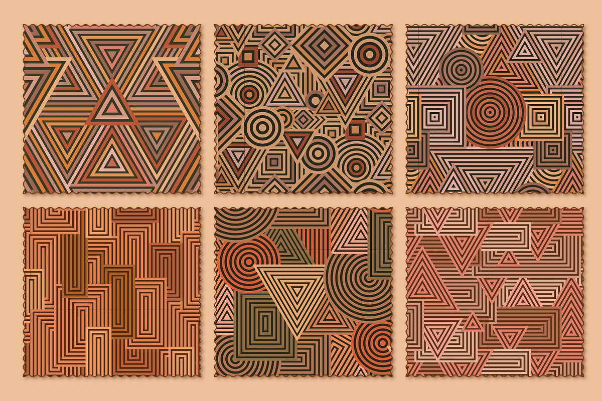 Retro Geo 01, a Pattern Graphic by Crystal Line (Photo 5 of 7)