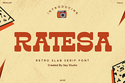 Bold Vintage Slab Serif - Ratesa, a Slab Serif Font by Say Studio (Thumbnail 1 of 12)