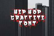 Hip hop font / graffiti font., a Script Font by Nomber_86 (Thumbnail 1 of 4)