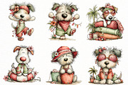 Whimsical Summer Beach Dog Clipart, an Illustration by Designworld (Thumbnail 5 of 6)