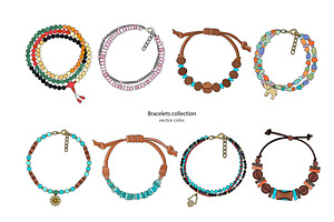 Collection Of Earrings And Bracelets