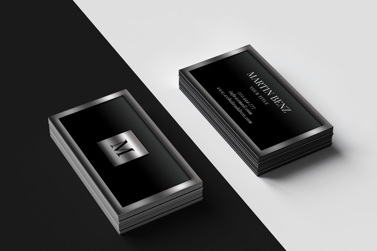 Metal finish 3d looks business card, a Business Card Template by Creative Designs (Photo 2 of 2)