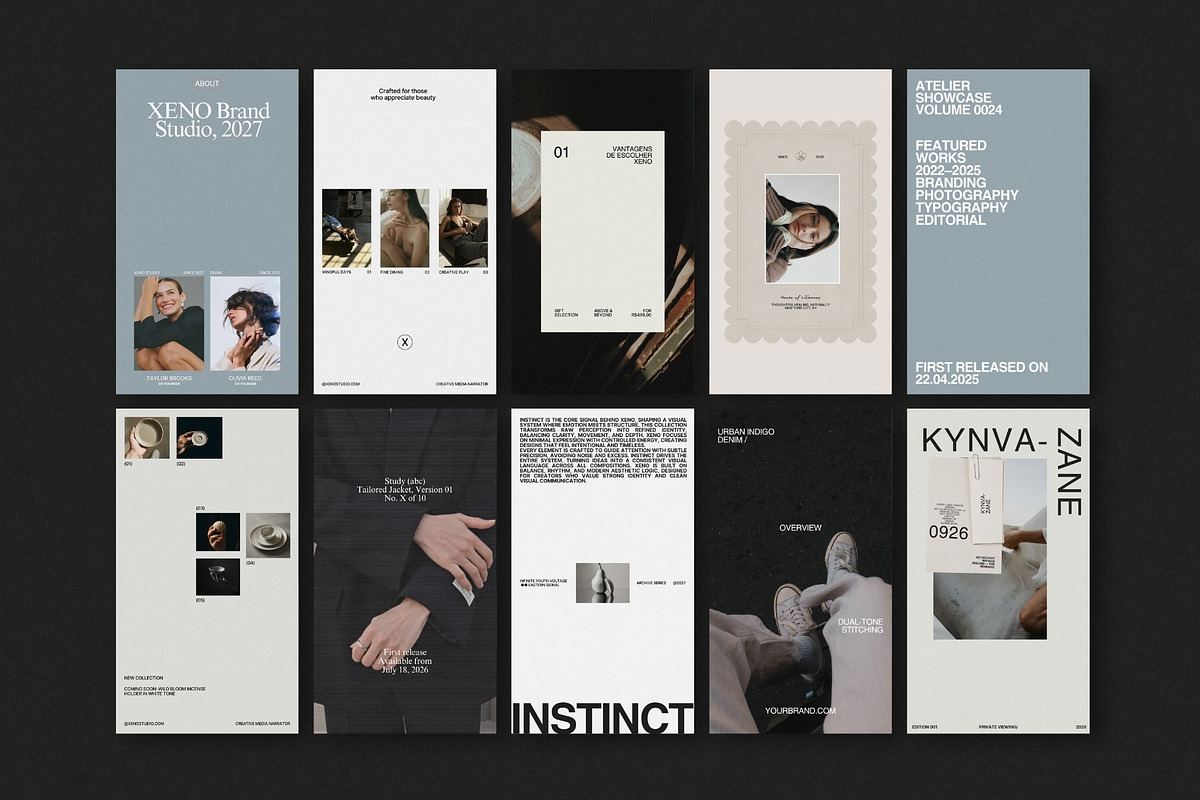 XENO | Instagram STORIES Bundle, a Social Media Template by The Aesthetic Studio (Photo 10 of 10)