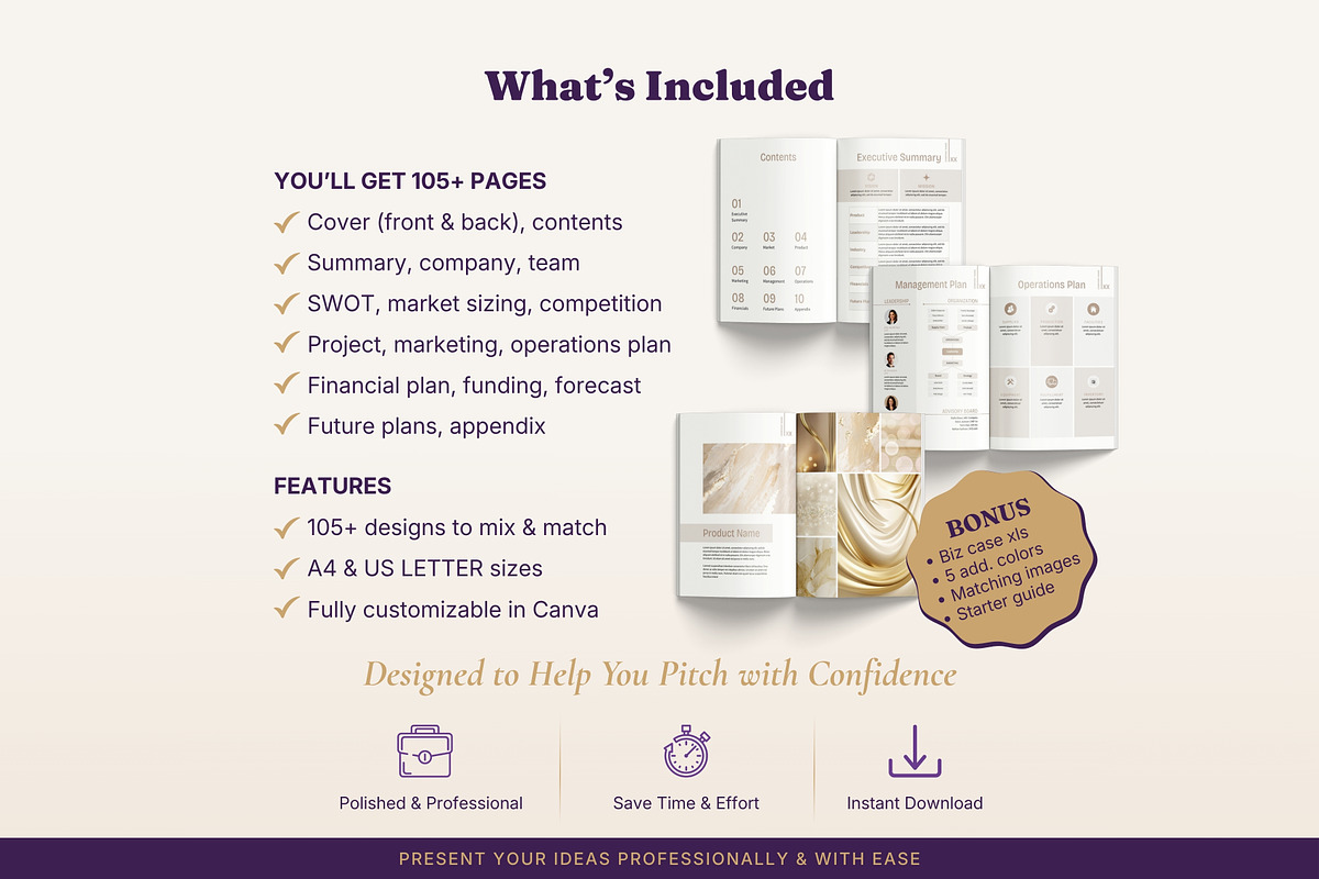 Business Plan Bundle 3 Design Packs, a Brochure Template by B2 Studio (Photo 2 of 18)