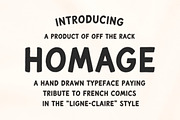 Homage | Hand Drawn Font, a Sans Serif Font by Off The Rack © (Thumbnail 1 of 6)