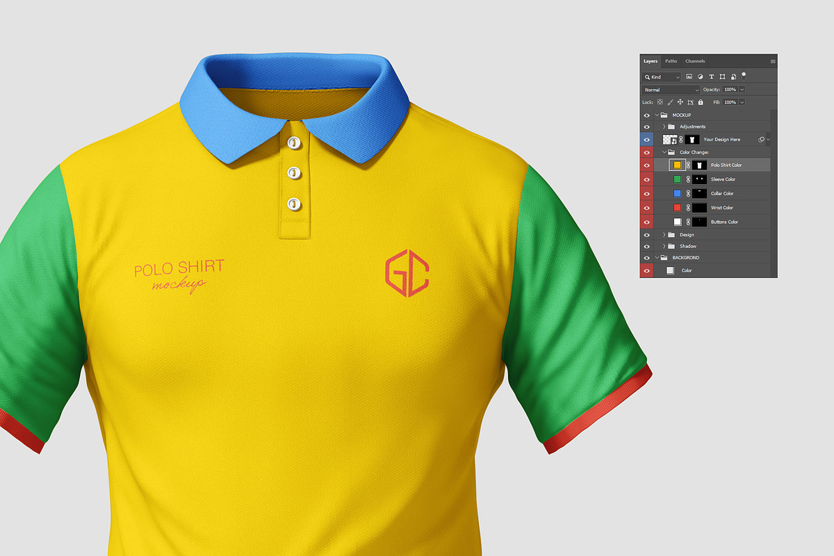 High Quality Polo Shirt Mockup, a Shirt Mockup by graphiccrew (Photo 12 of 13)