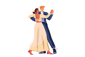 Pair dancing waltz, couple dance at, a Sport Illustration by Elegant Solution