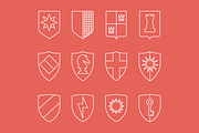 12 Shields Icons, a Branding & Logo Template by Youhhou (Thumbnail 2 of 3)