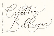 Creattons Balleryna A Beauty Script, a Script Font by Storytype Studio (Thumbnail 1 of 15)
