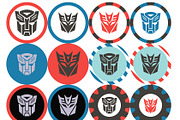 Transformers Birthday Party Package, a Templates & Theme by Lytvynenko Anna (Thumbnail 5 of 13)