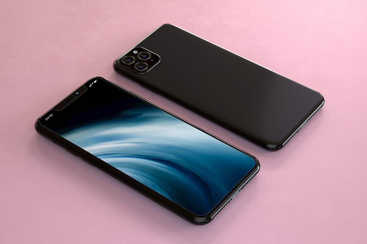 Set of iPhone 11 PRO Mockups, an iPhone Mockup by StyleMockups (Photo 11 of 13)