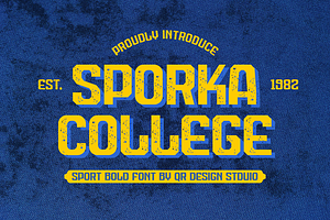 Sporka College - Sport Font