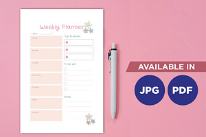 Weekly Bill Planner