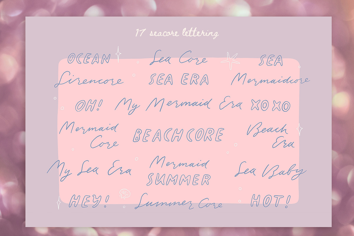 Mermaidcore aesthetic clipart set, a Seasonal Illustration by Cute Atelier (Photo 13 of 15)