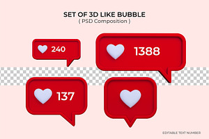 Social media like icon concept, a Templates & Theme by deviapuspitasari2