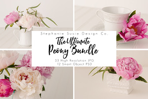Ultimate Peony Styled Mock Up Bundle