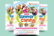 Kids Summer Camp Flyers, a Flyer Template by Designsoul14 (Thumbnail 1 of 3)