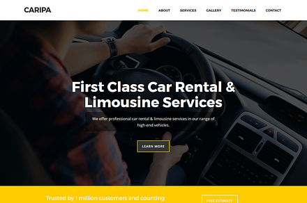 Caripa - Car Rental Website Template, a Bootstrap Template by DotThemes
