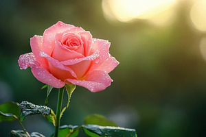 Beautiful rose flower blooming in a, a Photo by Iftikhar Alam