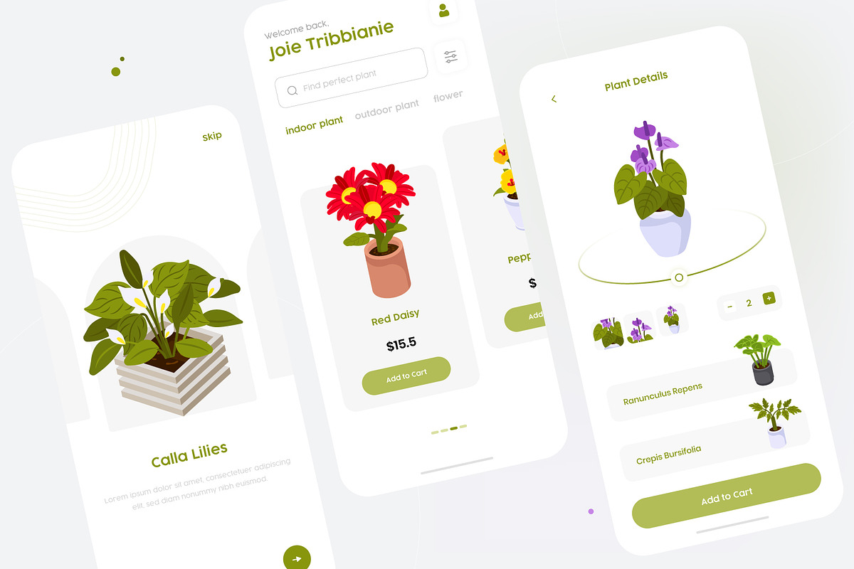 Flower and Plants Isometric Icons, a Duotone Icon by Brickclay (Photo 3 of 7)