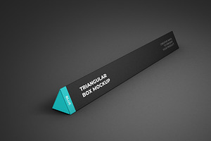 Triangular Small Box Mockup