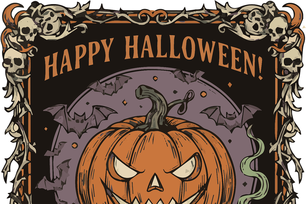 Halloween card, an Illustration by JYa_Design