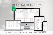 Editable Zero-Based Budget Tracker, a Templates & Theme by BRANDcontent (Thumbnail 1 of 8)