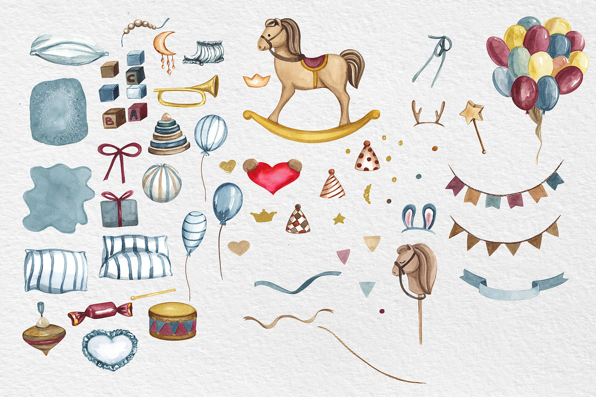 Teddy Bear Clipart Set, an Animal Illustration by HabitusDesigns (Photo 3 of 10)