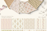 Vintage Pattern, background, frames, a Pattern Graphic by Cozy pattern shop (Thumbnail 3 of 11)