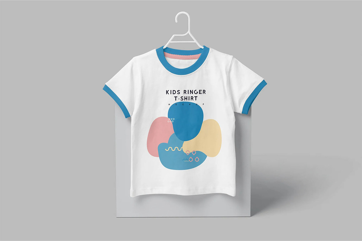 Kids Ringer Tshirt Mockups, a Shirt Mockup by megostudi0 (Photo 6 of 7)