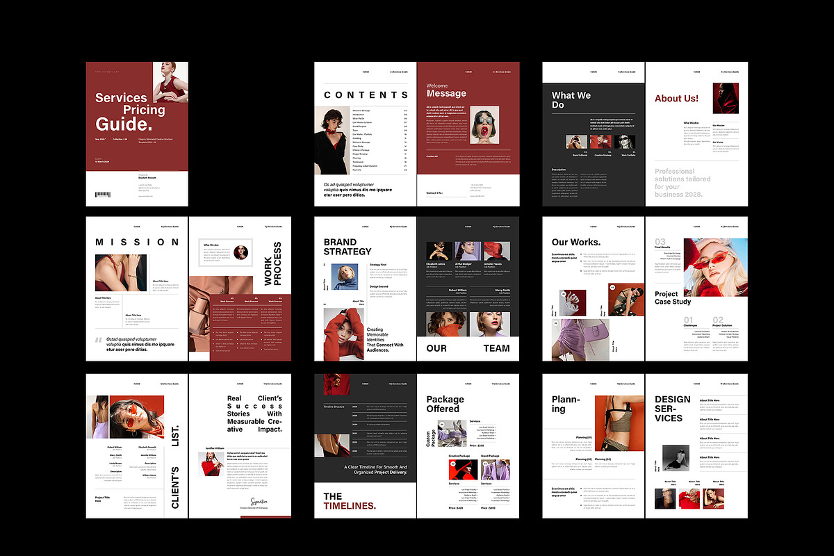 Services and Pricing Guide Template, a Brochure Template by NorthPeak (Photo 11 of 12)
