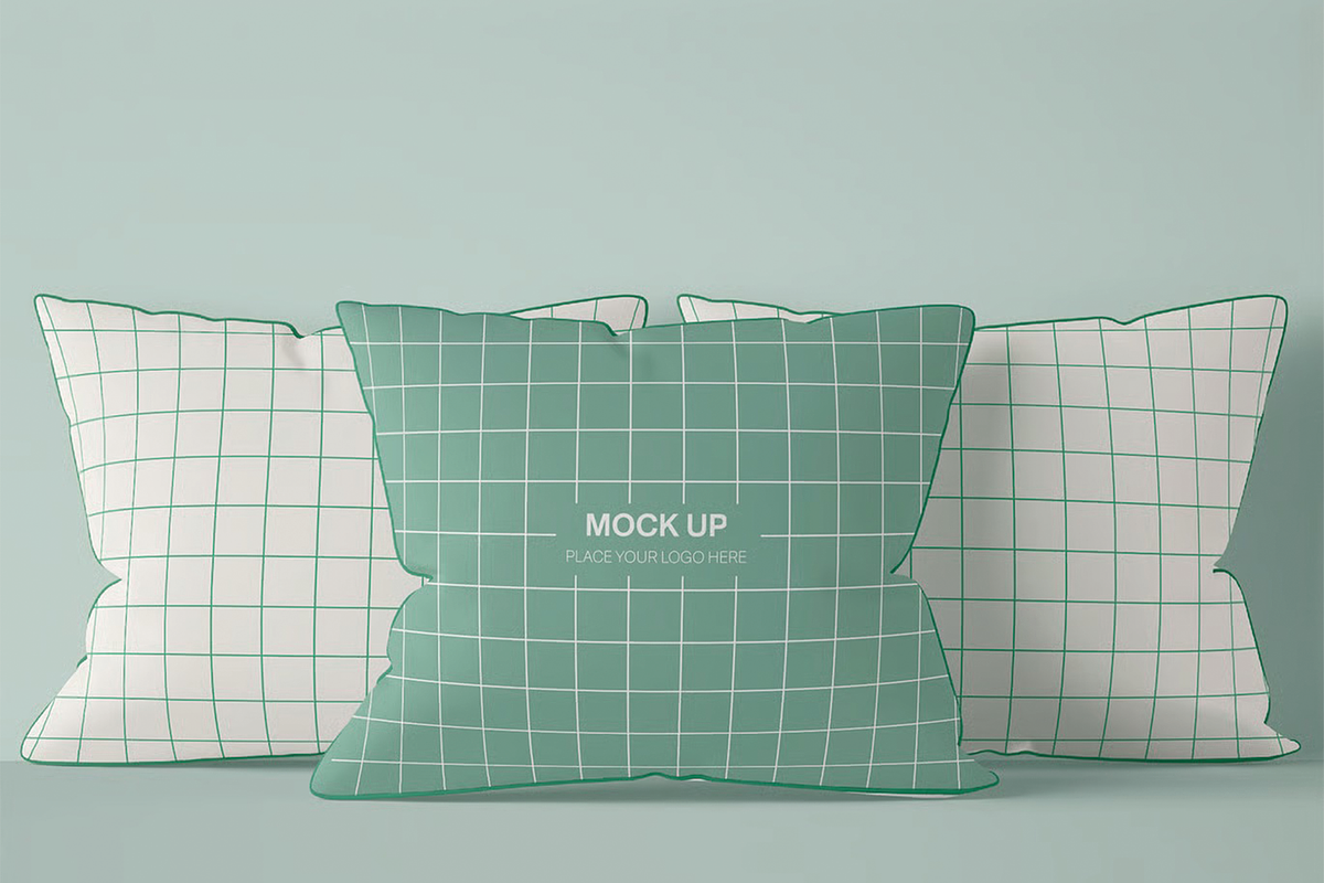 Pillows Mockup, an Advertising Mockup by skybluecreative (Photo 1 of 2)