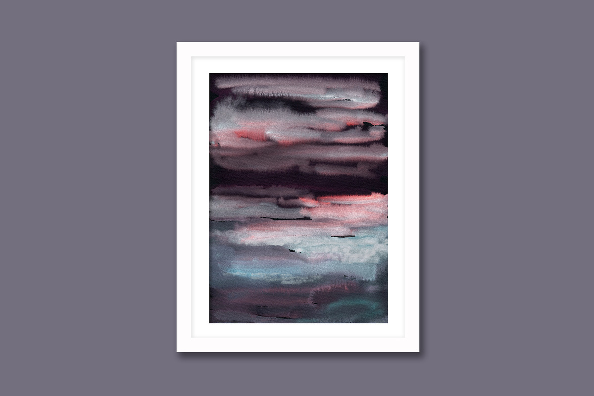 Dark Side, Watercolor Landscapes, a Background Graphic by Marmoris.Arts (Photo 11 of 16)