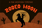 Rodeo Moon A Western Slab Serif Font, a Slab Serif Font by Lucky Bee Creative Studio (Thumbnail 1 of 8)