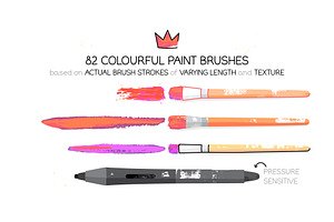 Colorful Paint Brushes Vol. 2