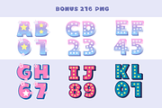 Starlight Y2K Display Font + Bonus, a Sans Serif Font by Babymimiart (Thumbnail 7 of 19)
