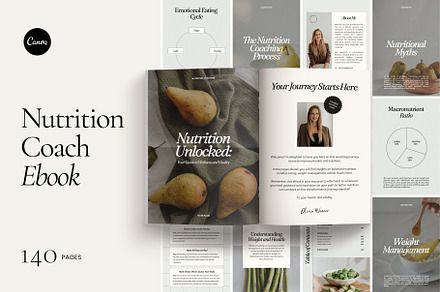 Nutrition Coach Ebook - Canva, a Magazine Template by Willoe Studio