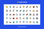 50 Nature icons, an Outline Icon by Wencory (Thumbnail 1 of 2)