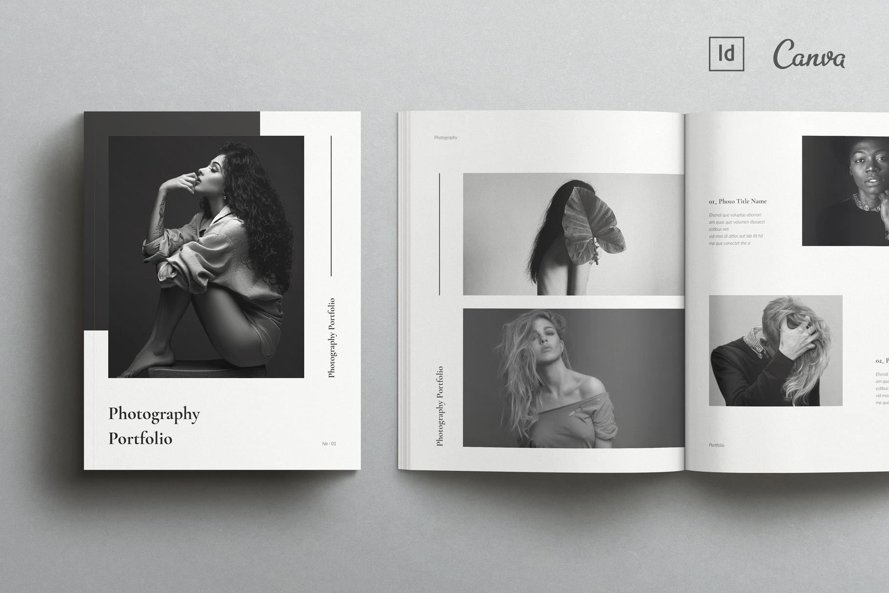 Photography Portfolio Template CANVA, a Brochure Template by ...