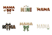 Crochet Mama Clipart PNG Bundle, an Illustration by SinaCreation (Thumbnail 3 of 11)