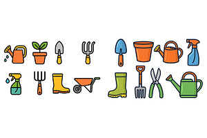 Gardening tools and supplies, an Illustration by ZinetroN