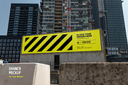Construction Billboard Mockup, an Advertising Mockup by HAZARD MOCKUPS (Thumbnail 1 of 7)